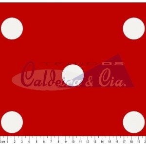 Poá Spot Cor - 05 (Fd Vermelho)